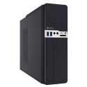 Case TEROS TE-1032S, Slim, 250 W, USB 3.2 / USB 2.0, Audio HD, DVD, Negro