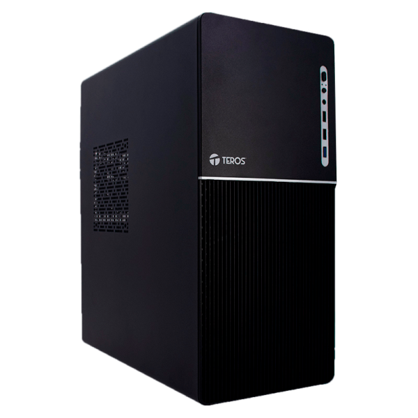 Case Teros TE-1037S, Factor de forma ATX, 250 W, USB 3.0 / 2.0, Audio, Negro.