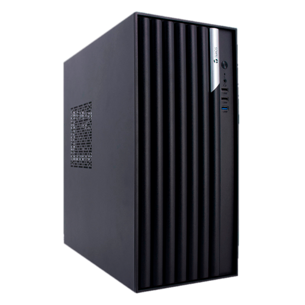Case TEROS TE-1036S, Factor de forma ATX, 250 W, USB 3.0 / 2.0, audio, negro