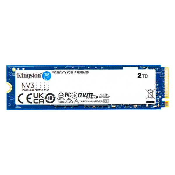 Unidad en estado solido Kingston 2000GB NV3 PCIe 4.0 NVMe M.2 SSD