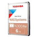 Disco Duro Toshiba N300 PRO NAS, 6TB, SATA 6.0Gb/s, 7200rpm, 512MB Cache, 3.5"