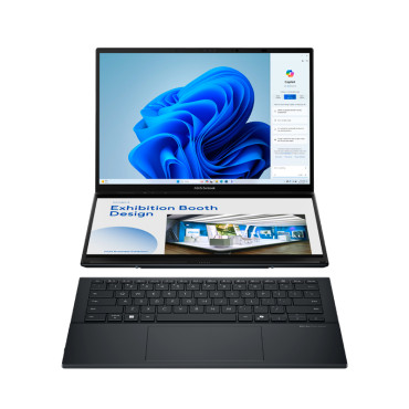 Laptop ASUS ZENBOOK DUO 2x 14" WUXGA OLED INTEL CORE ULTRA 9-285H 16 GB LPDDR5X 512 GB SSD M.2 NVME
