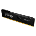 Memoria Kingston Fury Beast, 8GB, DDR4 3600 MT/s, PC4-28800, CL17, 1.35V.
