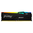 Memoria Kingston Fury Beast 8GB DDR5-5600MT/s PC5-44800 CL40, 1.25V, 288-Pin, XMP 3.0, RGB