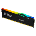 Memoria Kingston Fury Beast 8GB DDR5-5600MT/s PC5-44800 CL40, 1.25V, 288-Pin, XMP 3.0, RGB