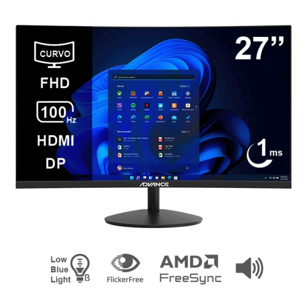 Monitor curvo ADVANCE ADV-2751S 27" FHD VA 