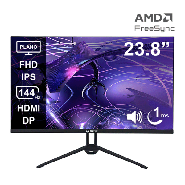 Monitor plano TEROS TE-2417S 23.8" FHD IPS 