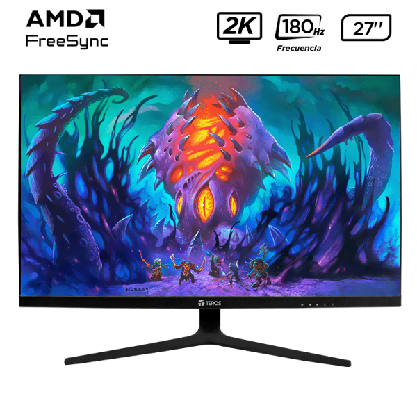 Monitor Plano Gaming TEROS TE-2769G, 27" QHD IPS