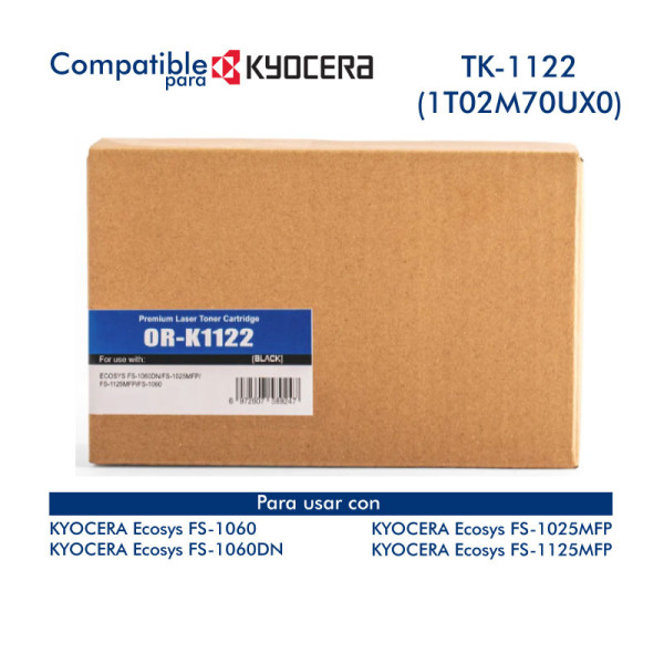 Toner ORINK TK-1122 1T02M50UX0 Negro 3,000 Páginas