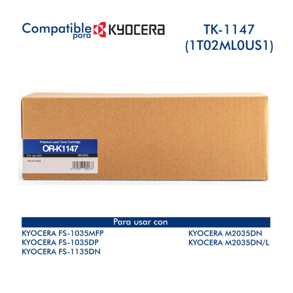 Toner ORINK TK-1147 1T02ML0US1 Negro 7,200 Páginas