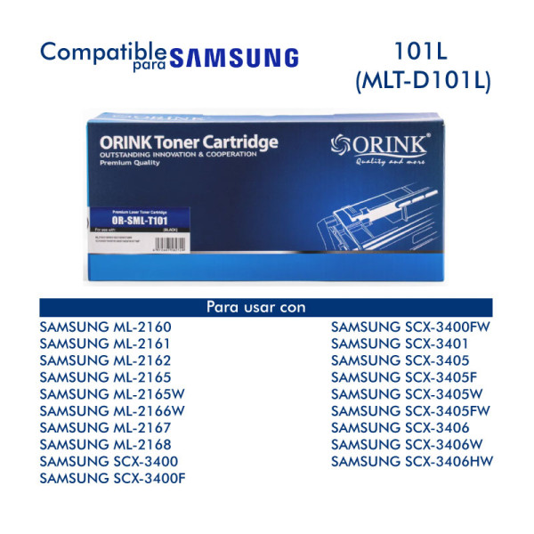 Toner ORINK 101L MLT-D101L Negro 1500 Páginas