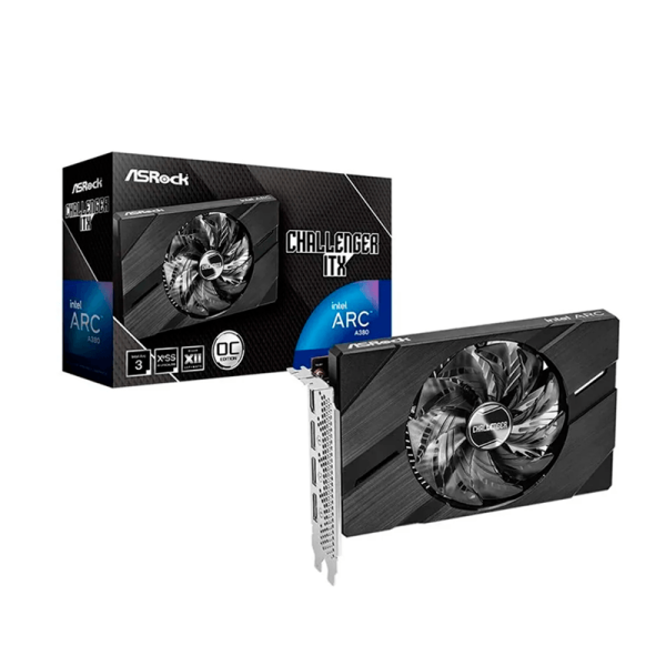 Tarjeta de Video ASRock Intel Arc A380 Challenger ITX 6GB OC, 6 GB GDDR6, PCI-E 4.0
